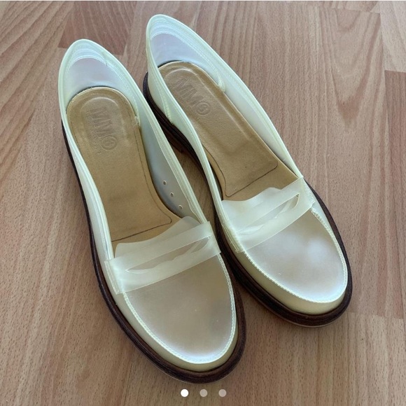 MM6 Maison Margiela Clear Plastic Loafers - Picture 1 of 3